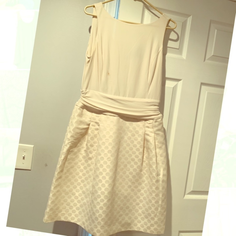Creamy white semi formal dress!